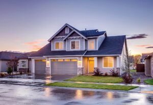 Blue and Grey Concrete House