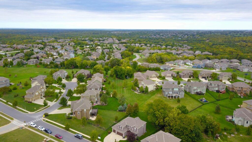 Neighborhood of Grey Houses