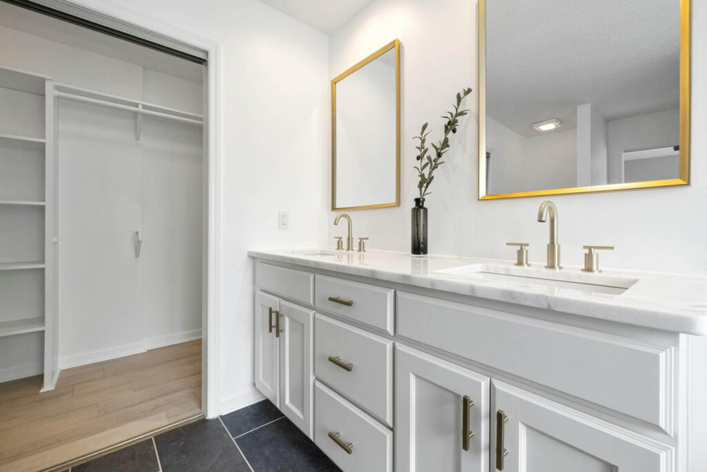 Small Apartment Mirrors Bathroom Space Image